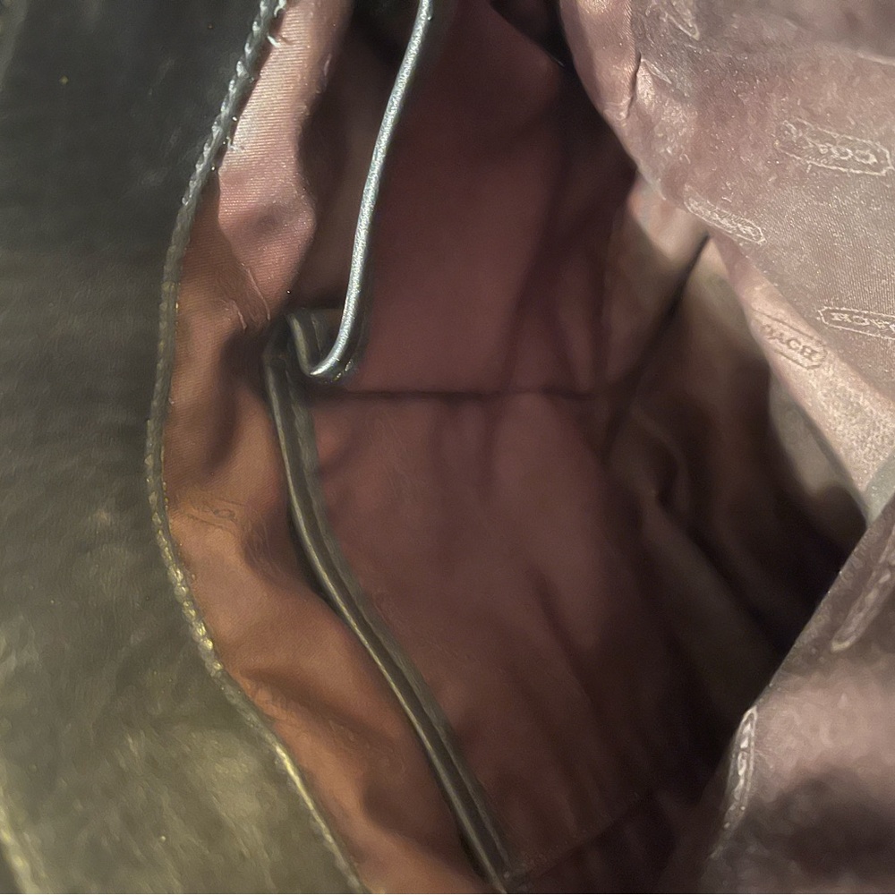 Vintage Coach Legacy Tote 9803 Black - Picture 6 of 11